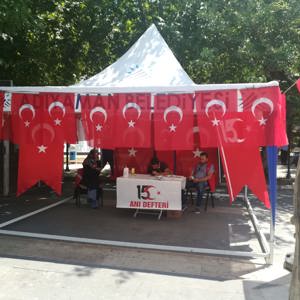 15 Temmuz Anı Defteri Standı Açıldı - fotoğraf 2