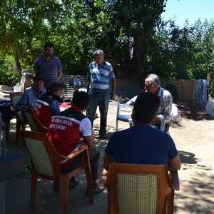 Psikososyal destek ekibimiz 04.07.2020 Pütürge ilçesinde meydana gelen depremde etkilenen vatandaşları ziyaret etti. - fotoğraf 1