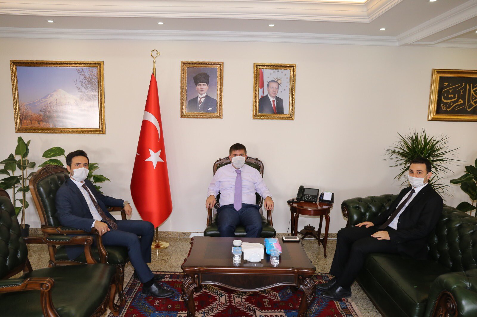 Vali/Belediye Başkan V. Sayın H. Engin Sarıibrahim Makamında Ziyaret Edildi