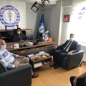 İl Müdürümüz Arif LAÇİN, Sağlık - Sen Şube Başkanı Sn. Halil İbrahim ÖZER'e İade-İ Ziyarette Bulundu. - fotoğraf 1
