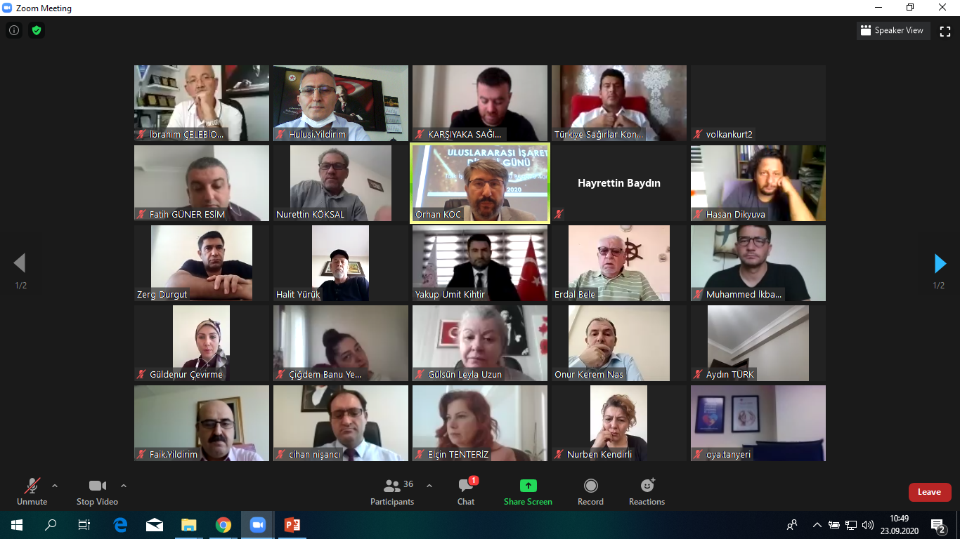 23 Eylül 'Dünya İşaret Dilleri Günü’nde Türk İşaret Dilinin Dünü Bugünü Yarını Paneli İşitme Engellilerin Sesi Oldu