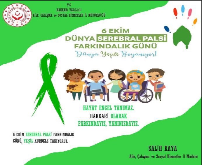 6 Ekim Dünya Serebral Palsi  (Beyin Felci) Günü