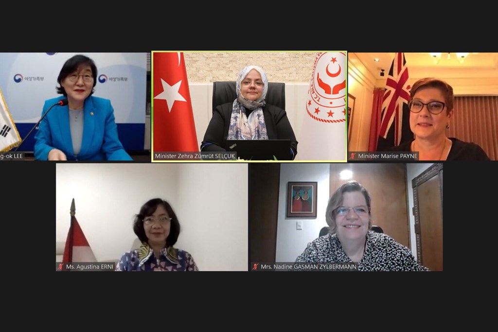  Bakan Selçuk MIKTA Ülkeleri Kadından Sorumlu Bakanlar Toplantısına Başkanlık Etti