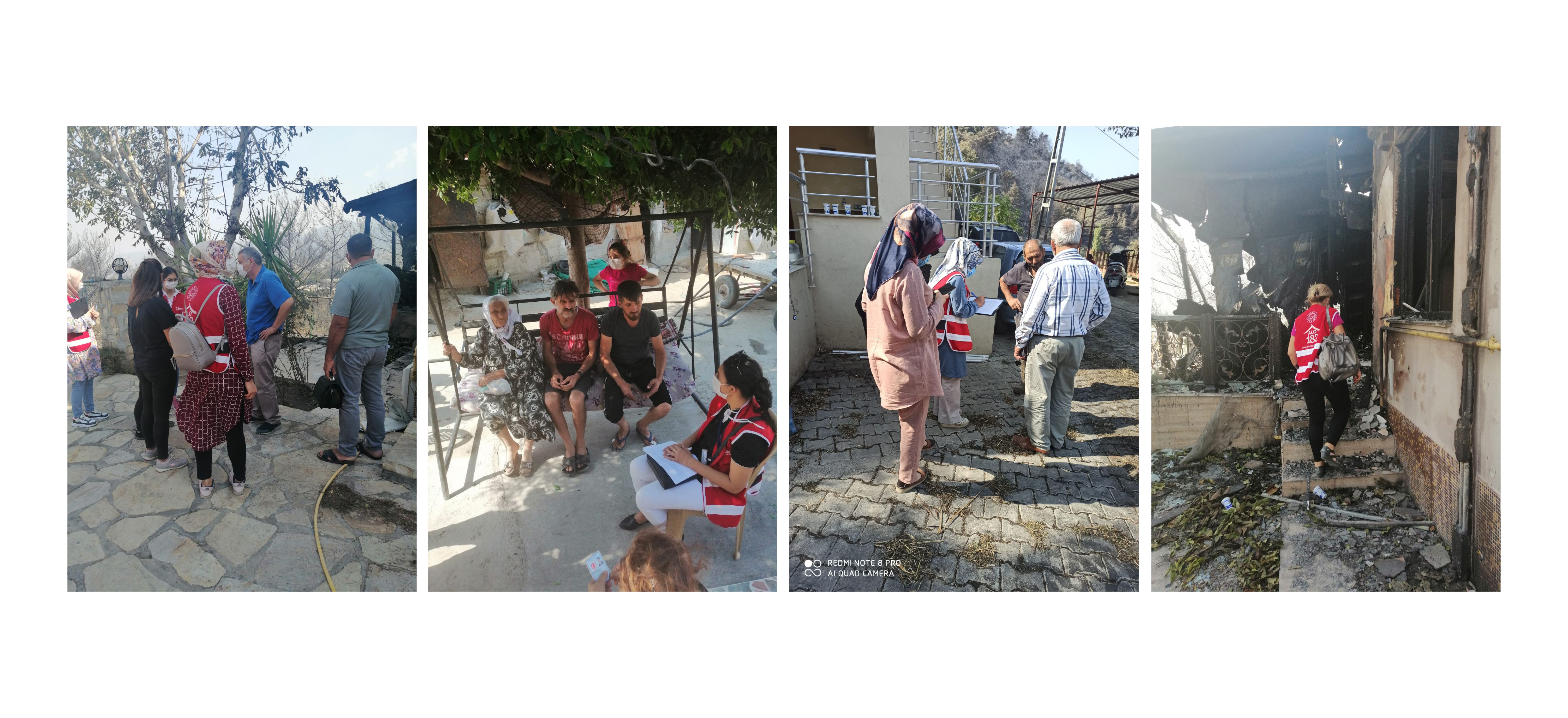 Psikososyal Destek Grubu Meslek Elemanlarımız, Yangından Etkilenen Vatandaşlarımızı Yalnız Bırakmadı.