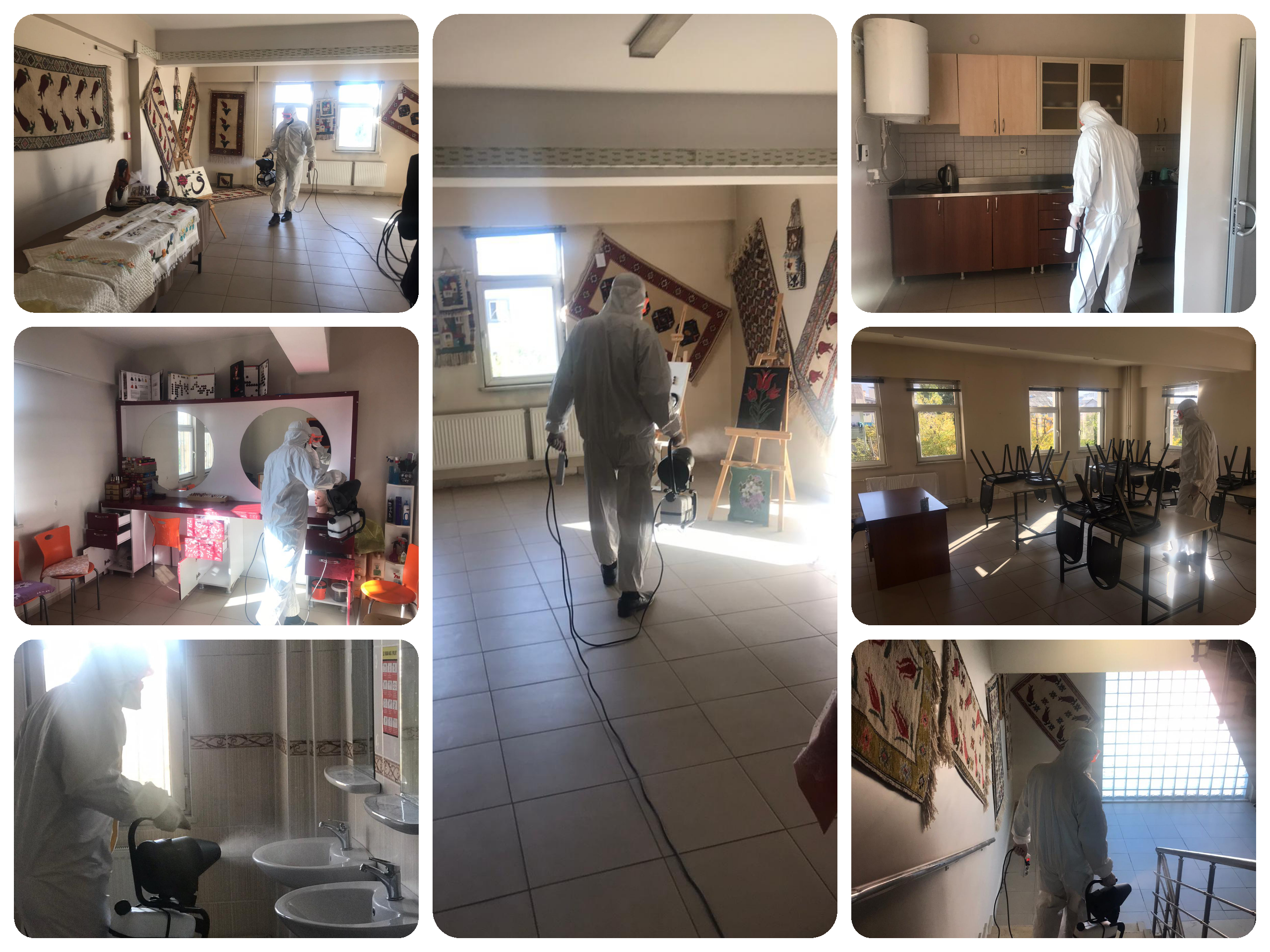 Ek Hizmet Binamızda Dezenfekte İşlemleri