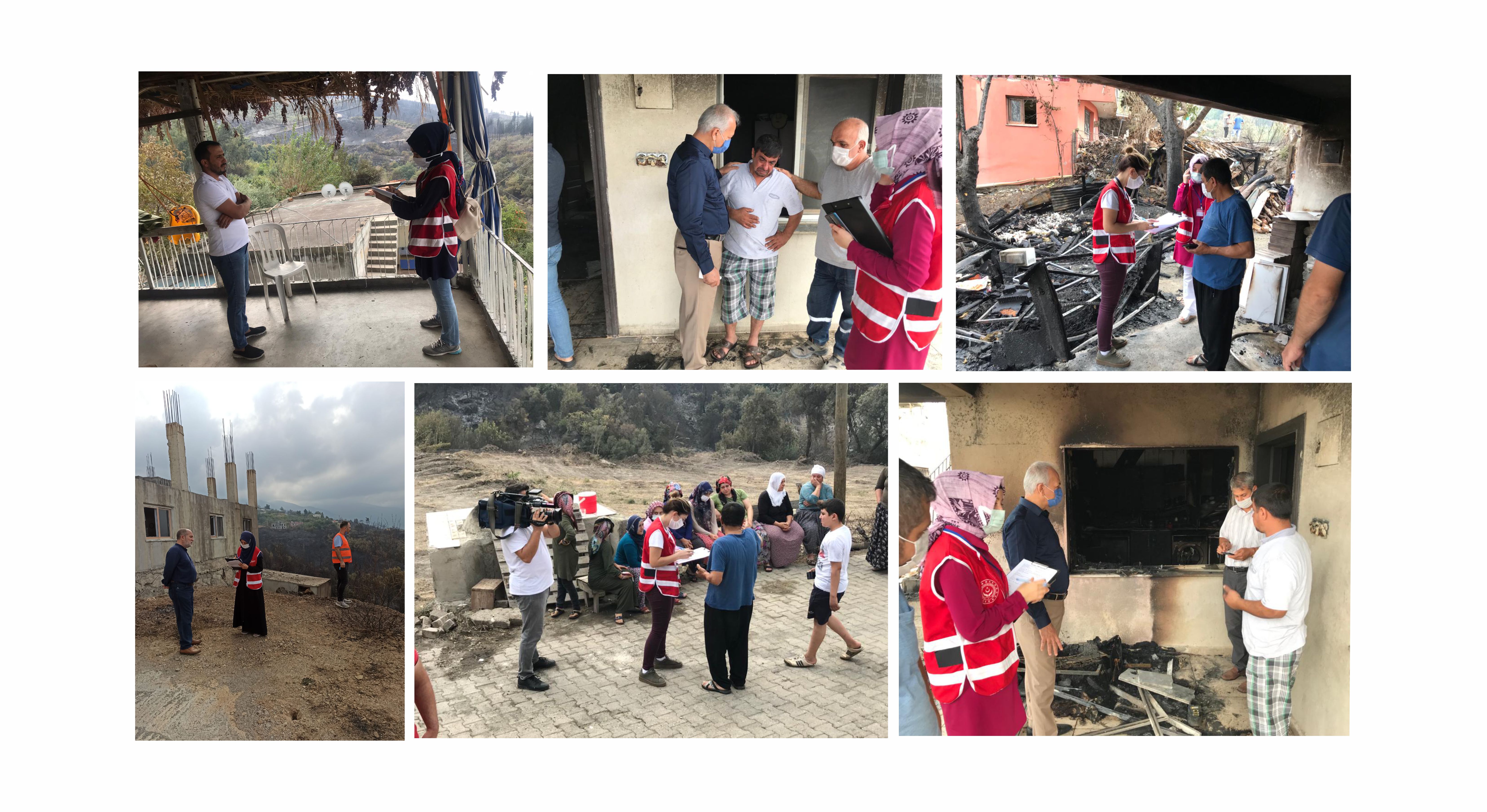 Yangından Etkilenen Vatandaşlarımıza Psikososyal Destek Sağlamak Amacıyla Meslek Elemanlarımız Çalışmalara Başladı.