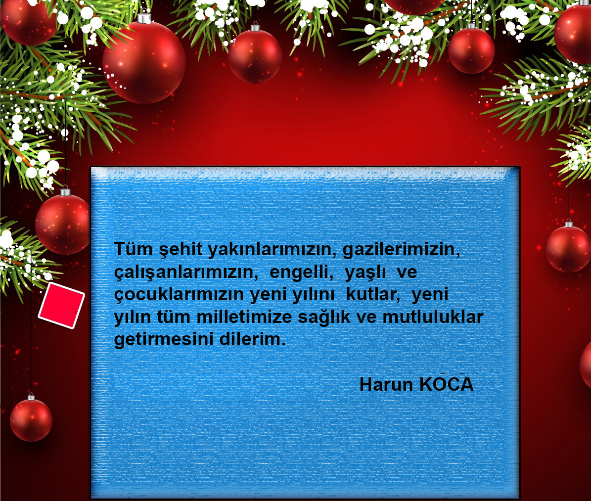 İl Müdürümüzün Yeni Yıl Mesajı