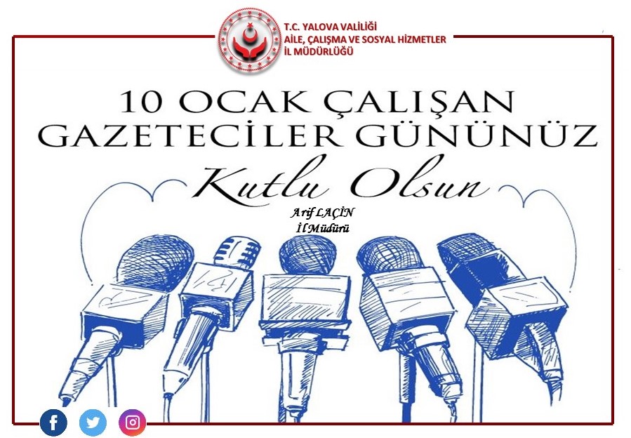 "10 Ocak Çalışan Gazeteciler Günü " Kutlu Olsun