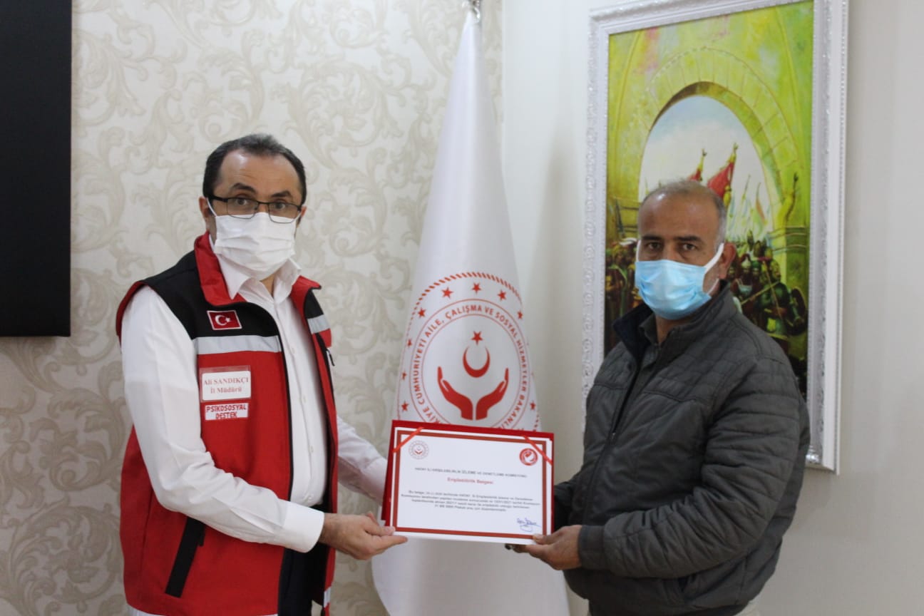 103 No'lu Reyhanlı Kooperatifinin 10 Aracı İçin İl Müdürümüz Tarafından “Erişilebilirlik Belgesi” Verildi.