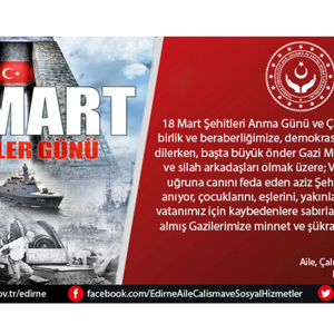 İl Müdürümüz Bilgin ÖZBAŞ’ın “18 Mart Şehitleri Anma Günü ve Çanakkale Zaferi’nin Yıl Dönümü” Mesajı - fotoğraf 1