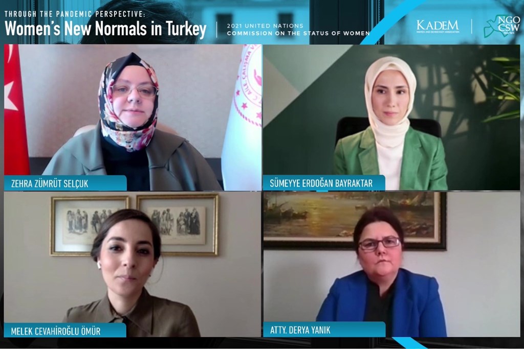 Sayın Bakanımız, KADEM Tarafından Düzenlenen “Pandemi Perspektifinden: Türkiye'de Kadınların Yeni Normali” Etkinliğine Katıldı