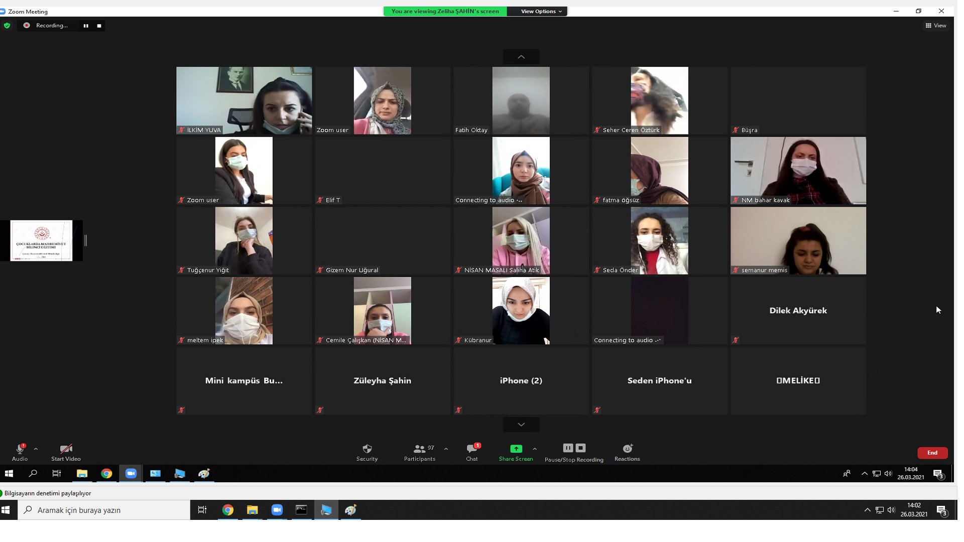 Mahremiyet Bilinci Eğitimi Verildi