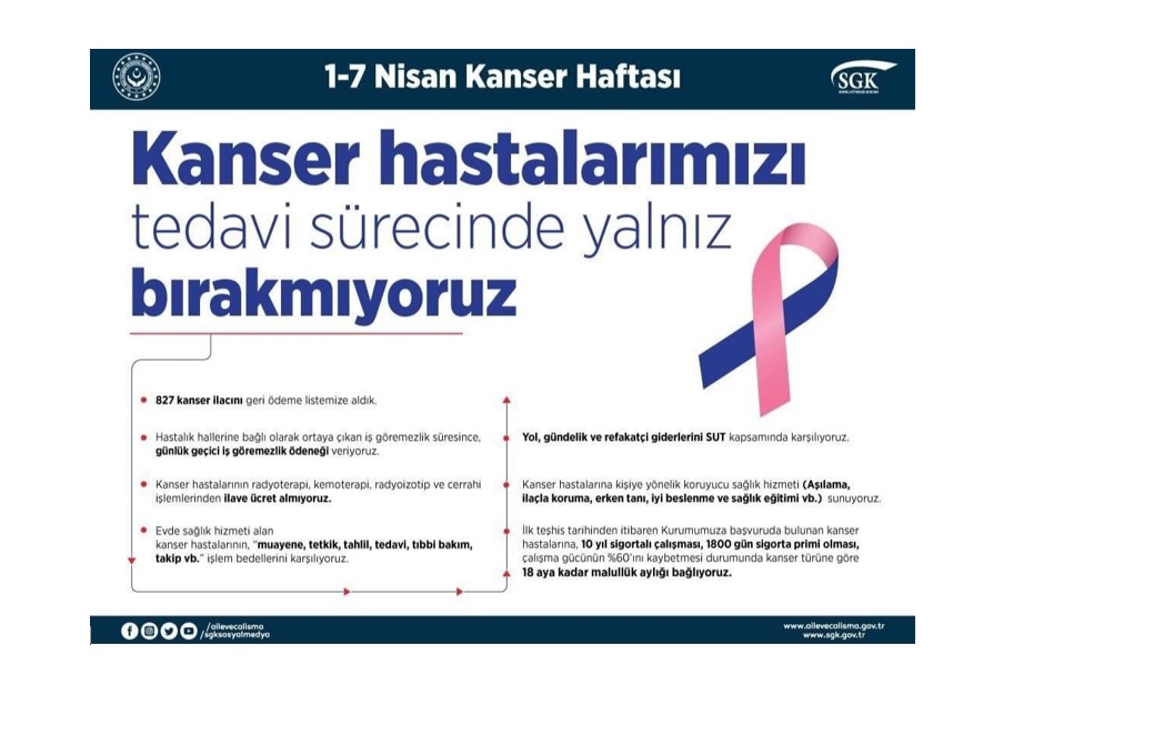 Bakan Selçuk: “Kanser Hastalarımızı Tedavi Sürecinde Yalnız Bırakmıyoruz”
