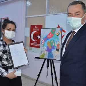 23 Nisan Ulusal Egemenlik ve Çocuk Bayramı’nın 101.Yıl Dönümü Kapsamında  Resim/Şiir Yarışması Düzenlendi - fotoğraf 5
