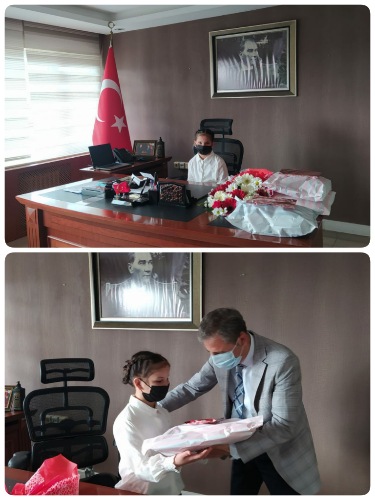 Mersin ÇES Çocuklarımız Akdeniz İlçe Kaymakamımızdan Makamını Devraldı