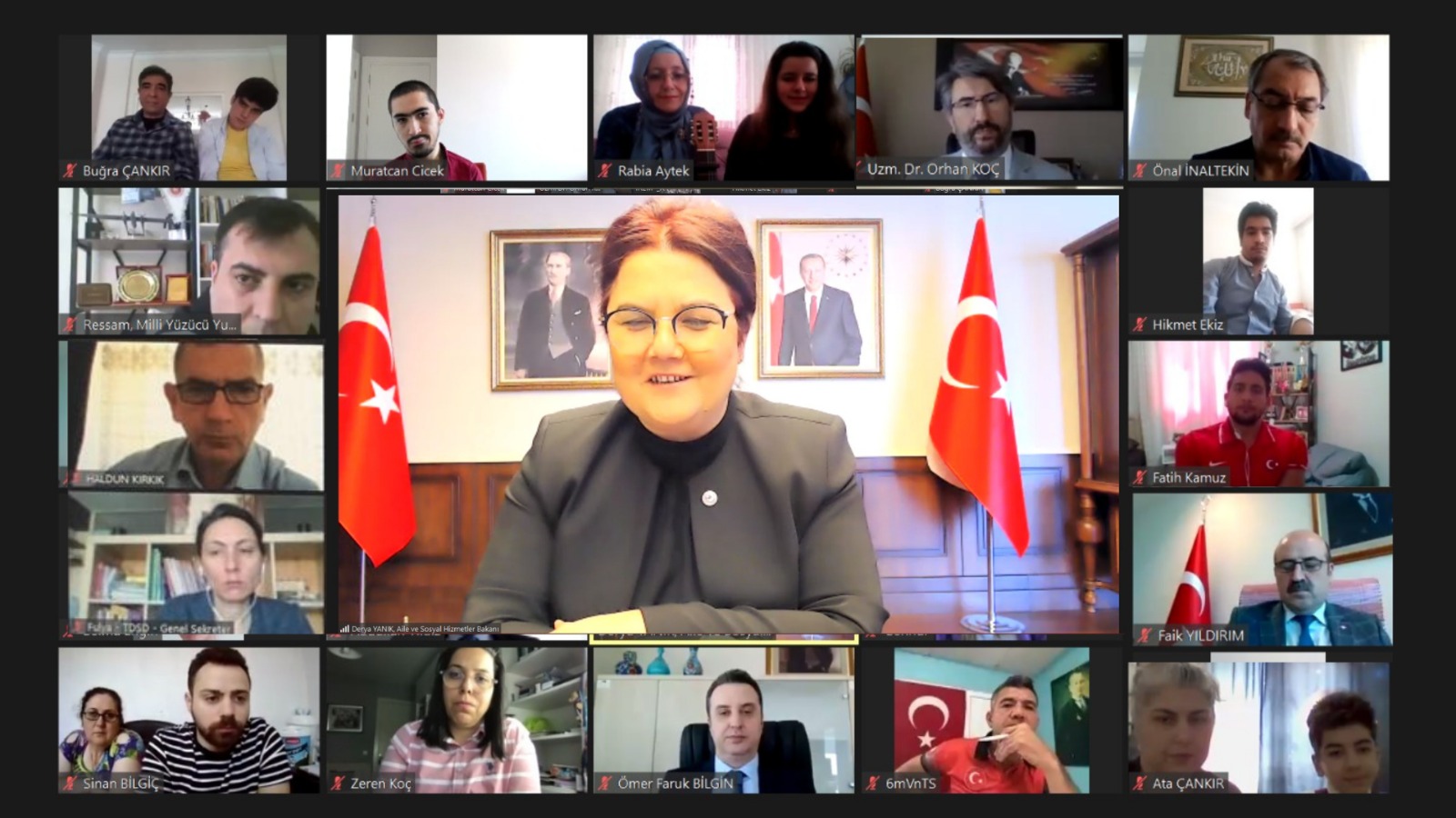 Aile ve Sosyal Hizmetler Bakanlığı 10-16 Mayıs Engelliler Haftası  Nedeniyle  10 Mayıs 2021 Tarihinde Çevrim İçi “Engelsiz Buluşması"   Toplantısı Düzenledi 