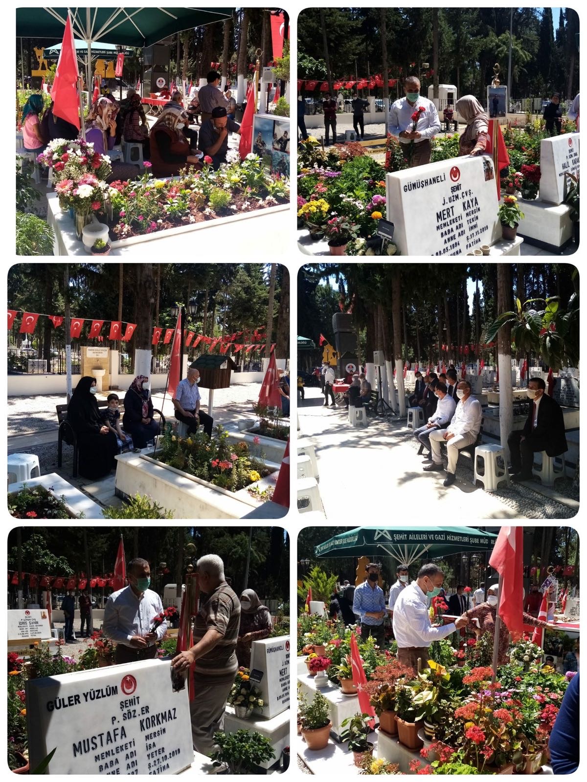 Kahraman Şehitlerimizi Bayramda Dualar İle Andık