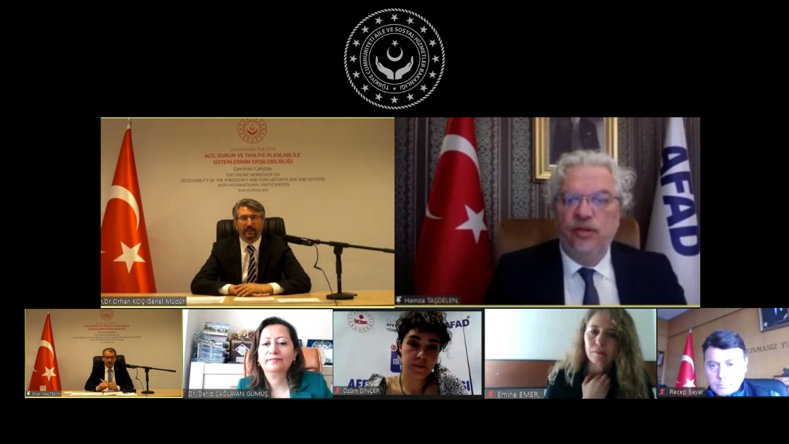 "Uluslararası Katılımlı Acil Durum ve Tahliye Planları ile Sistemlerinin Erişilebilirliği Çalıştayı" gerçekleştirildi