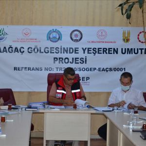 ‘’Karaağaç Gölgesinde Yeşeren Umutlar Projesi’’  Değerlendirme Toplantısı - fotoğraf 1