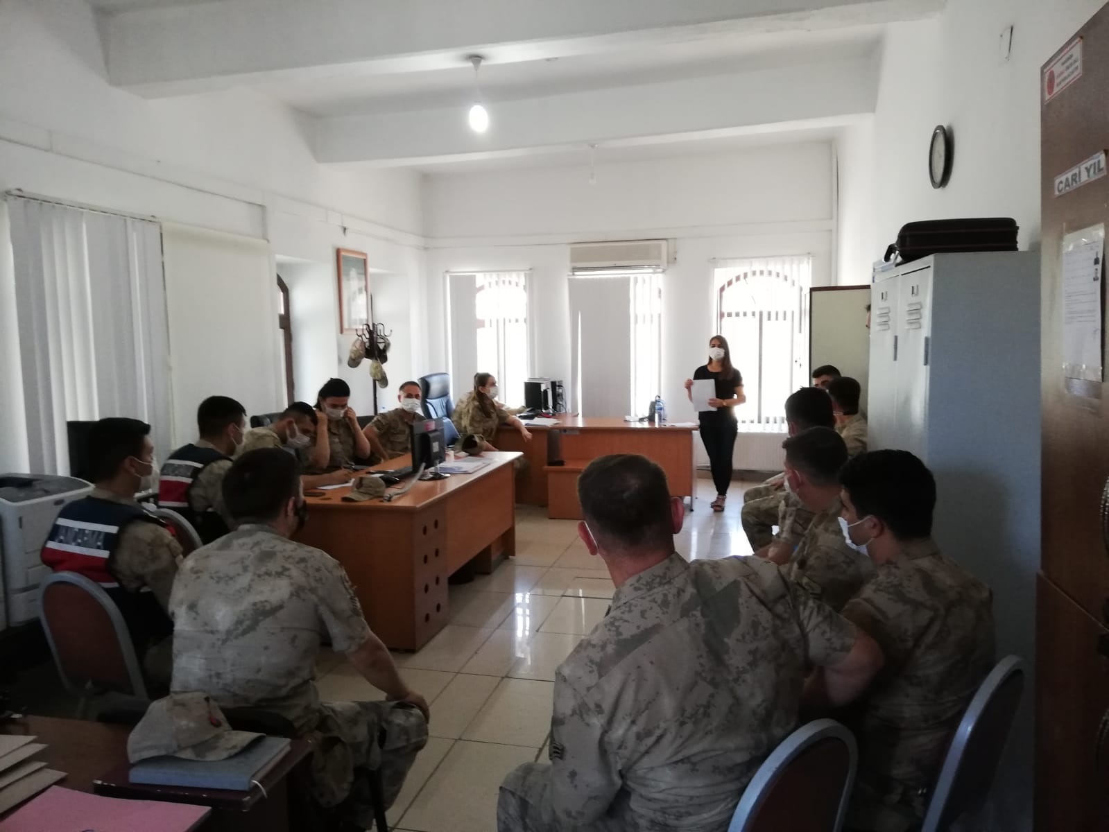 Hassa Jandarma Karakol Komutanlığı’na "Şiddet Mağduru İle Görüşme Teknikleri” Semineri Verildi.