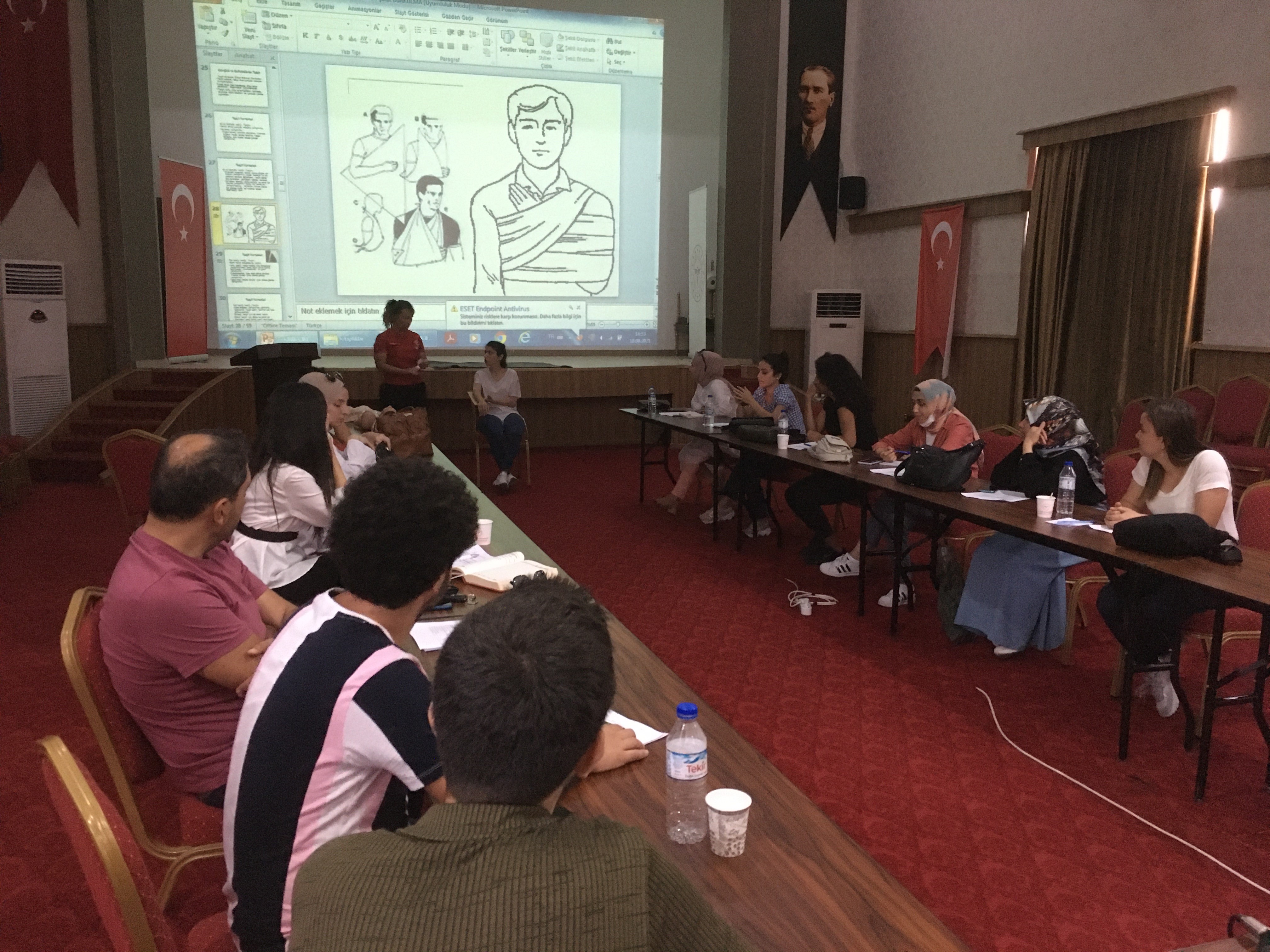 İl Sağlık Müdürlüğü tarafından Sertifikalı Temel İlk Yardım Eğitimi düzenlendi.