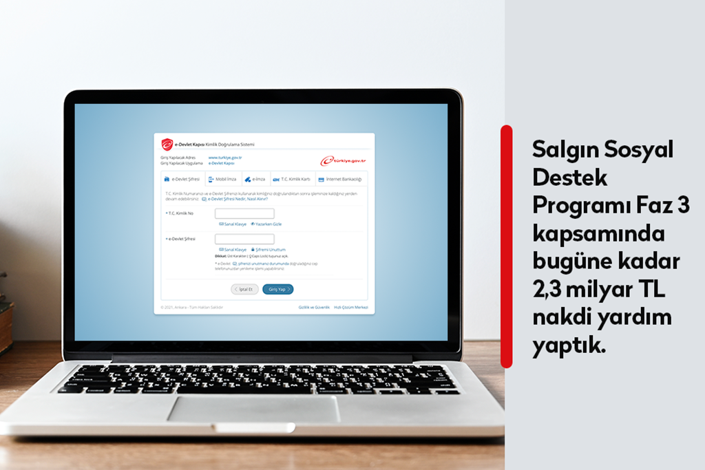 Bakanımız Derya Yanık: “Salgın Sosyal Destek Programı Faz 3 kapsamında bugüne kadar 2,3 milyar TL nakdi yardım yaptık”