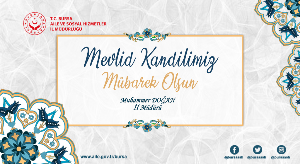 İl Müdürümüz Muhammer Doğan'ın Mevlid Kandili Mesajı