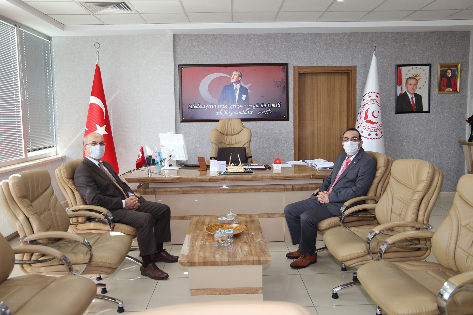 İl Milli Eğitim Müdürü Ahmet SAİM DURGUN, İl Müdürümüze Nezaket Ziyaretinde Bulundu