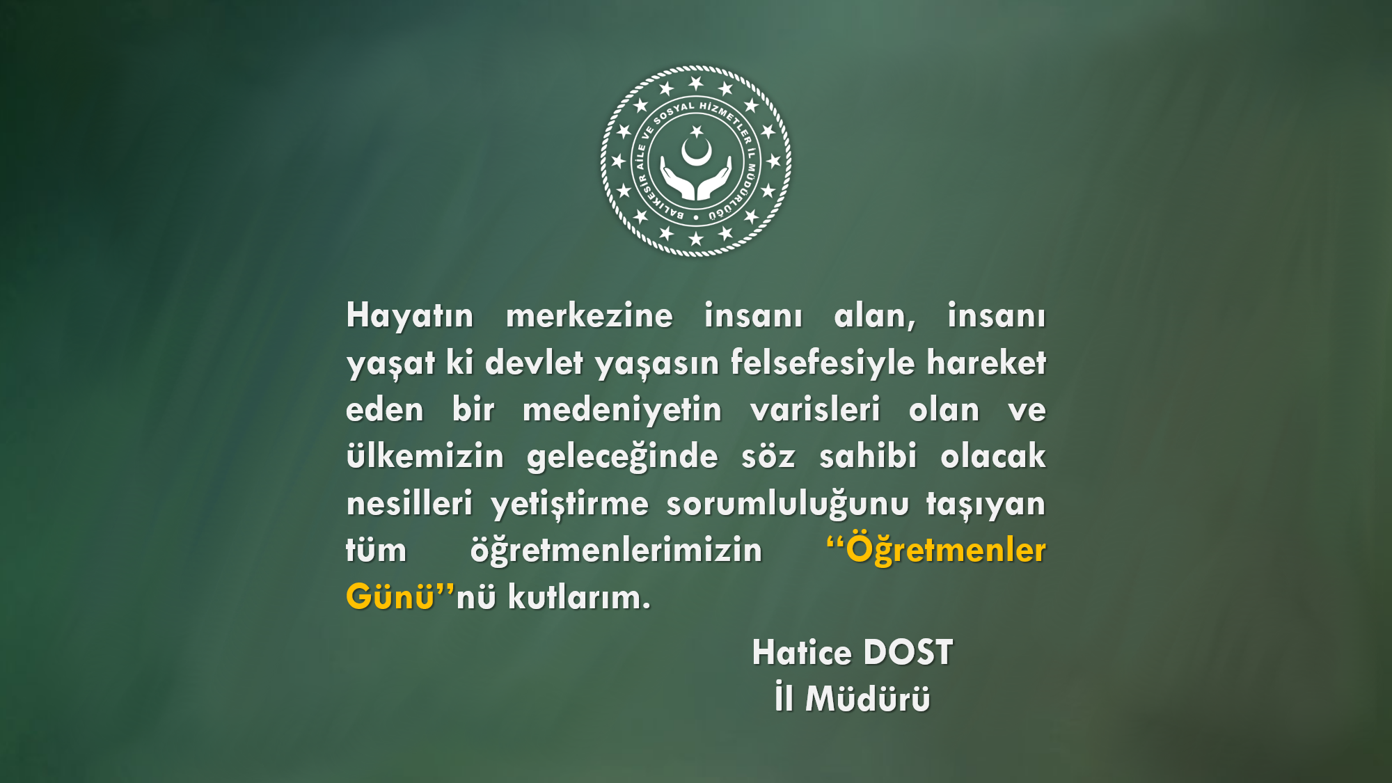 24 KASIM ÖĞRETMENLER GÜNÜ