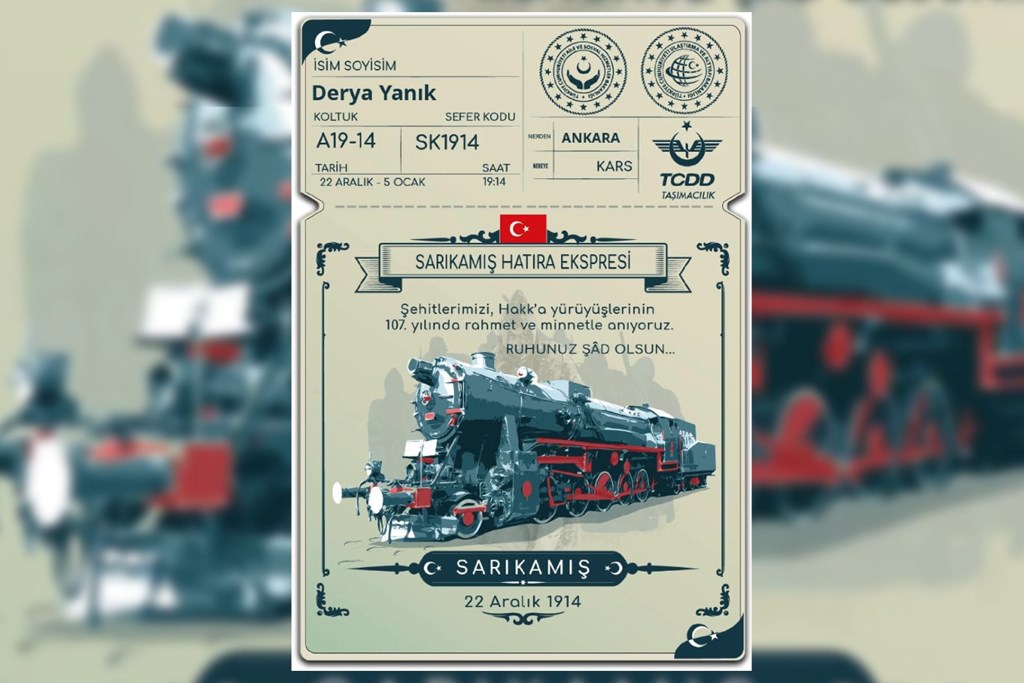 Sarıkamış Kahramanları Anısına Sanal Sarıkamış Hatıra Ekspresi