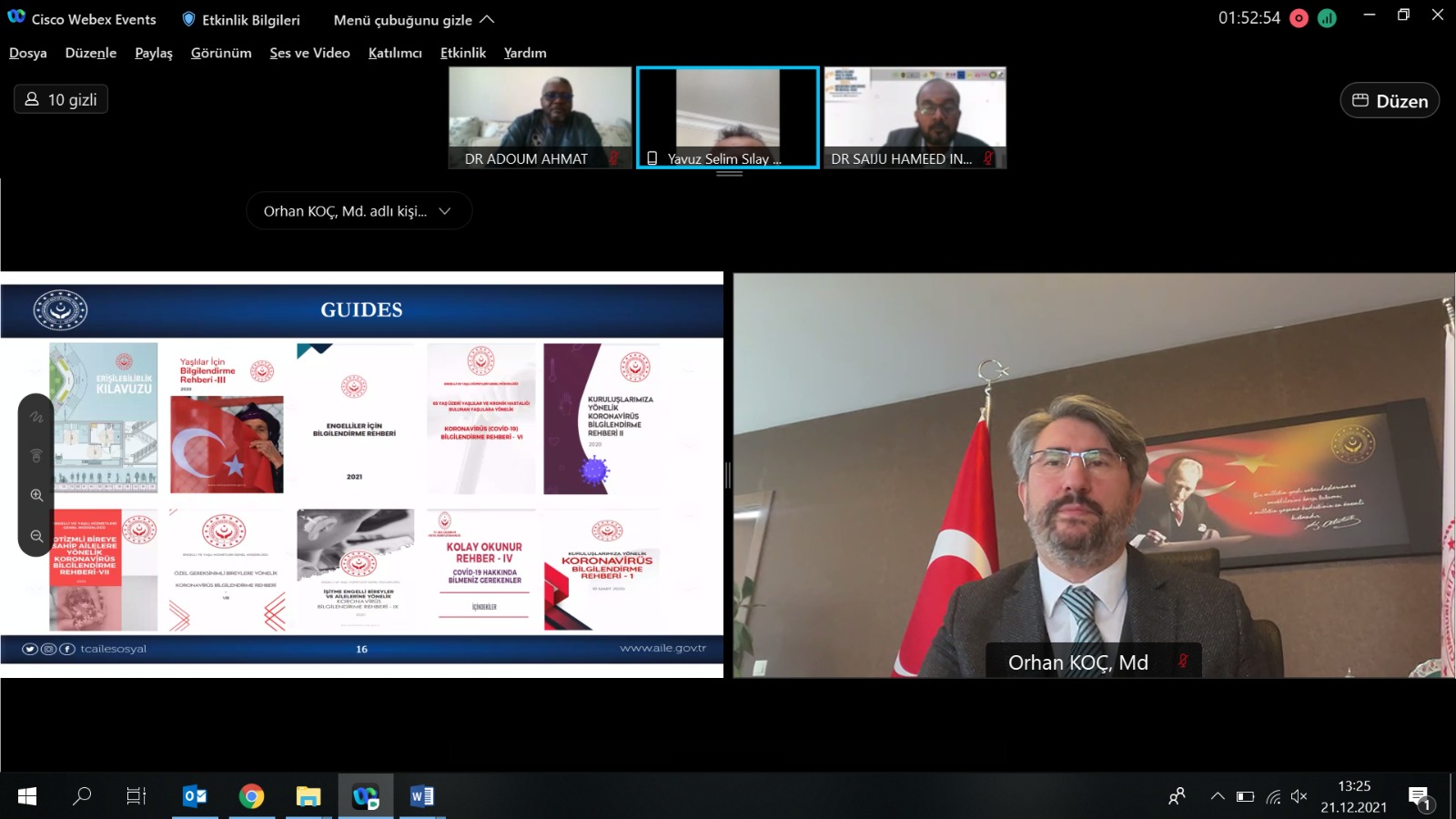 The 6th World Muslim Health Societies Congress was held in Malaysia between 21-23 December 