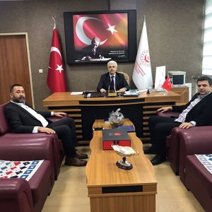 Hak-iş Öz Büro Sendikası Ankara 2 nolu şube Başkanı Fatih Danışan ve şube sekreteri Ramazan Kaşkaya, İl Müdürlüğümüze ziyarette bulundular. - fotoğraf 1