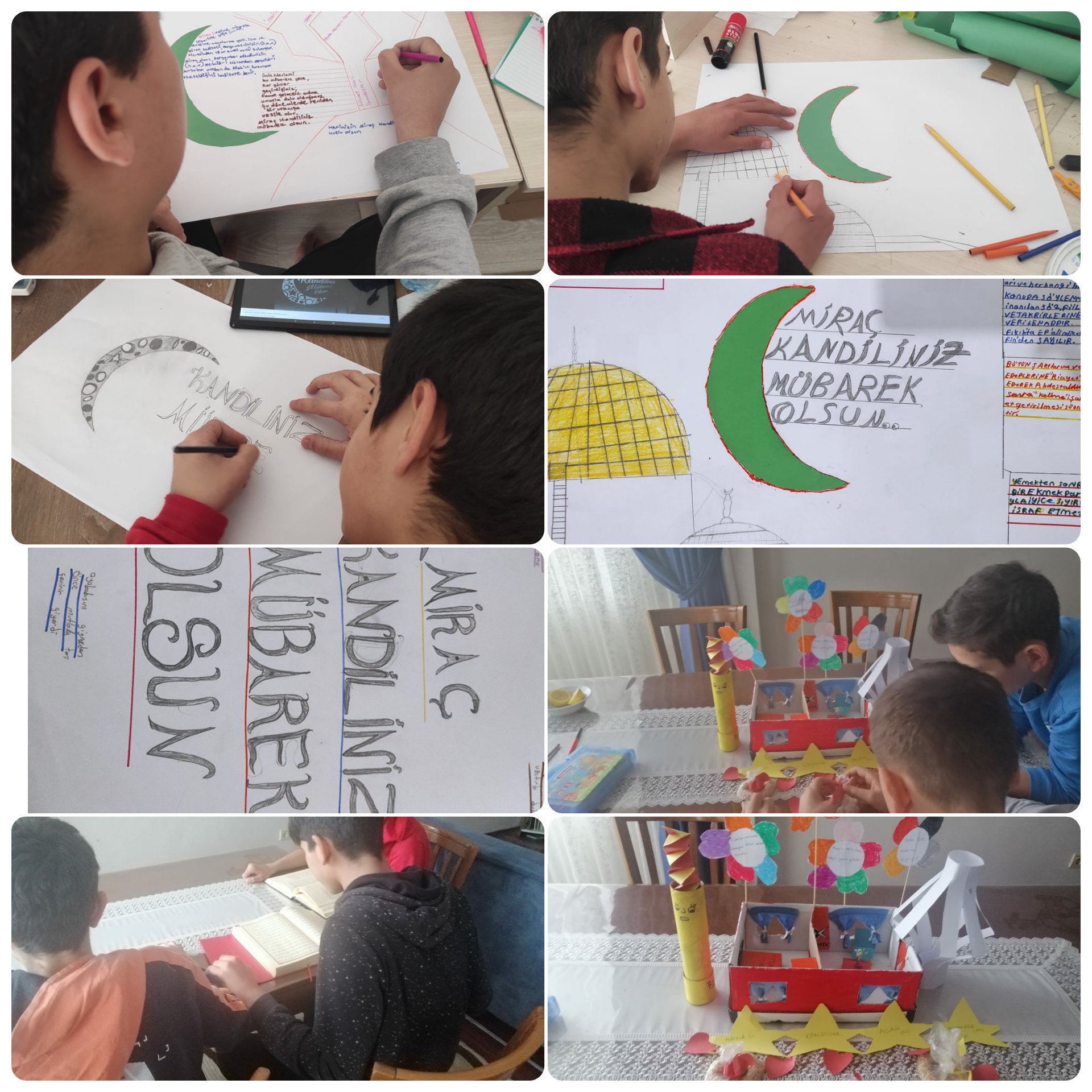 Mersin ÇEKOM Çocuklarımızın Miraç Kandili Etkinlikleri