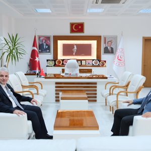 Malatya Ticaret İl Müdürü Sayın Gazi DİNÇASLAN İl Müdürümüz Sayın Ömer Faruk ERGÜN'ü ziyaret etti. - fotoğraf 1