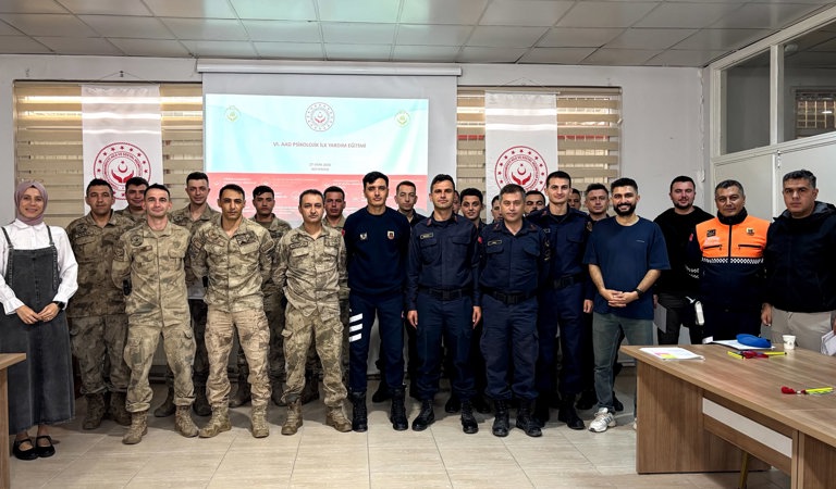İl Jandarma Komutanlığı Personeline Psikososyal Destek Eğitimi Verildi